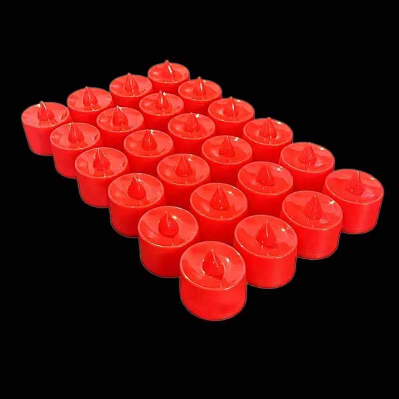 LED electronic candle, cylindrical, various colors