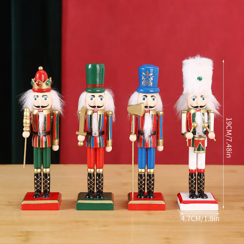 Classic wooden nutcracker soldier, Christmas decoration