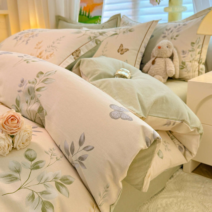 Cotton bedding set, brushed, for all seasons