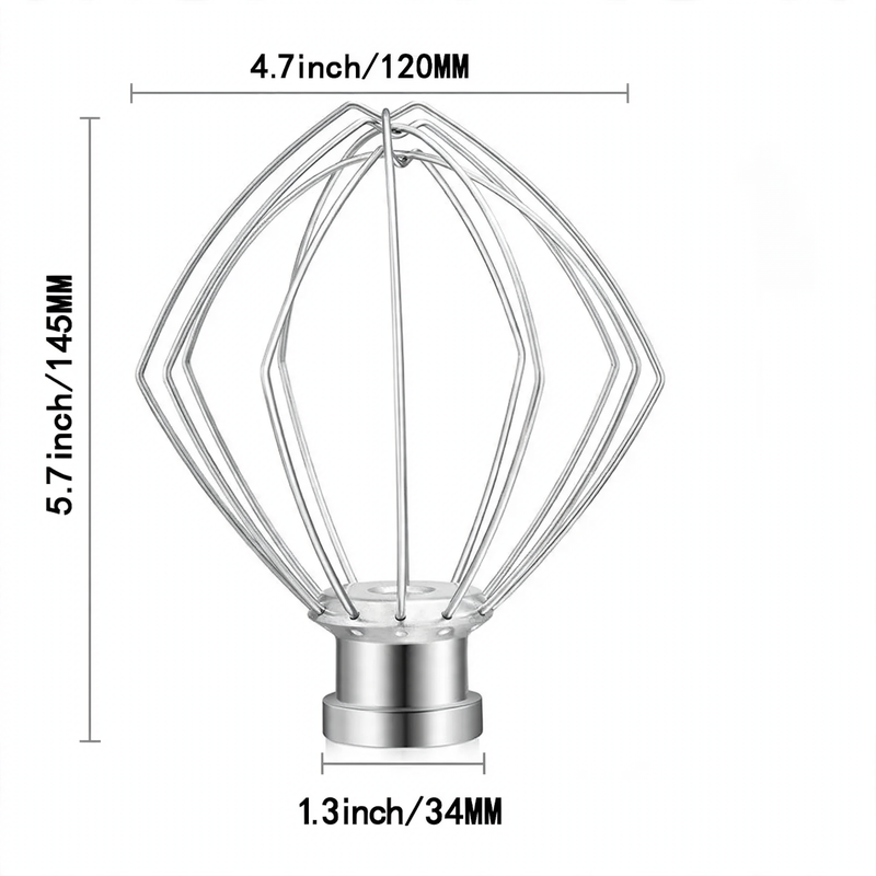 Mixing tool set for food processor, stainless steel