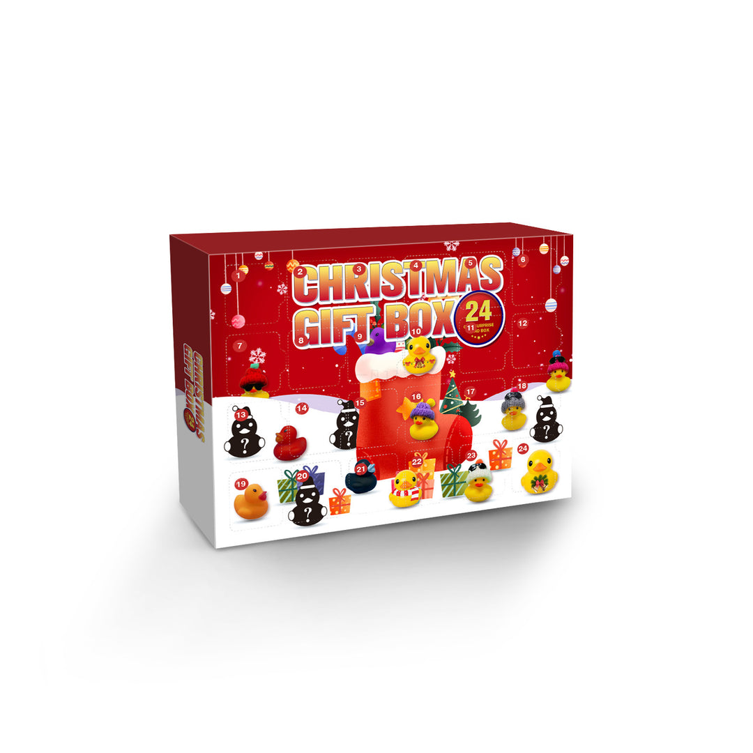 Christmas Advent Calendar with 24 Rubber Ducks