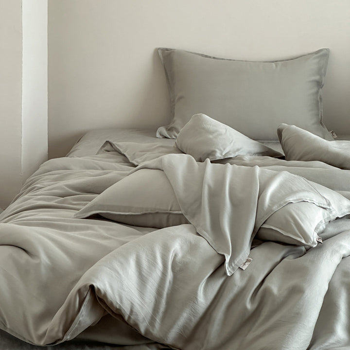 Lyocell duvet cover set, 80s, sand wash