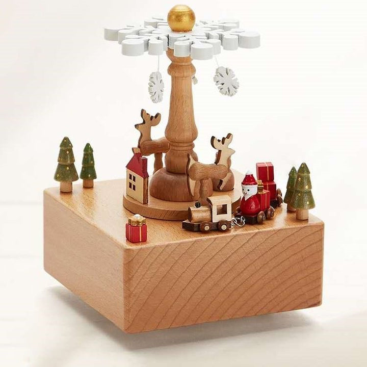 Solid wood music box made of beech wood