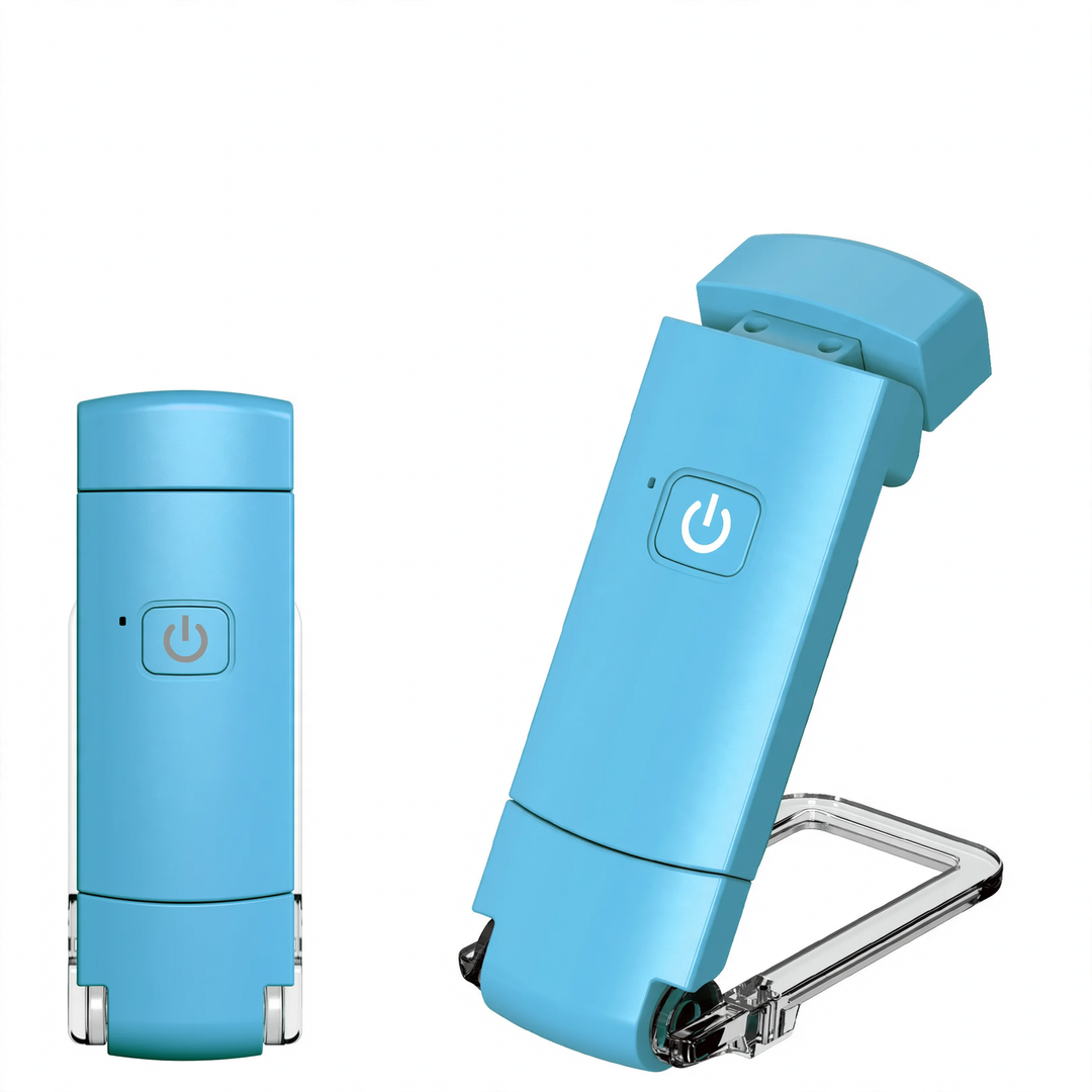 Portable LED clip light in minimalist design