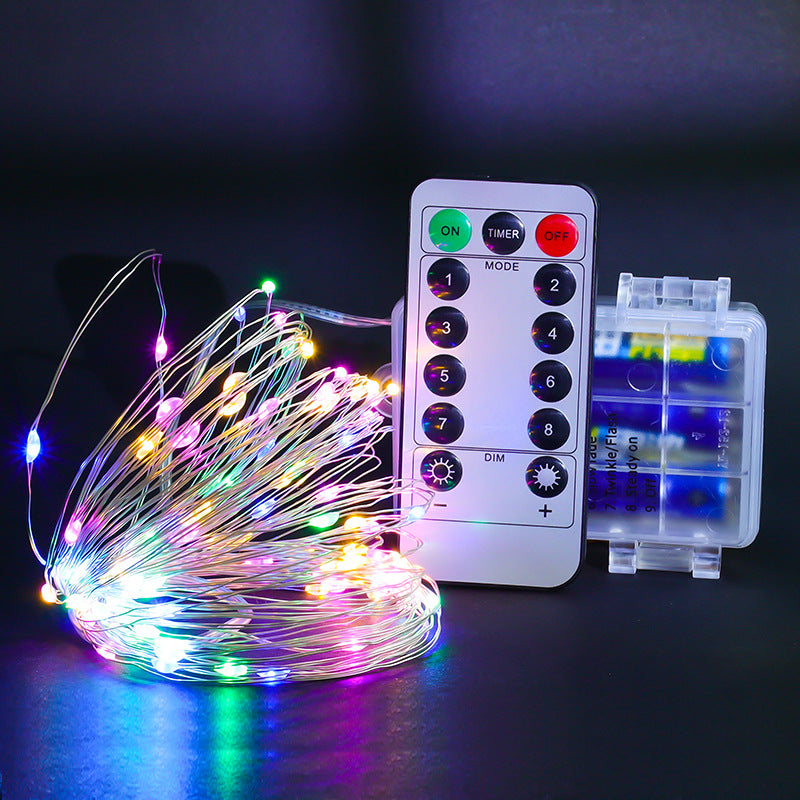 LED Copper Wire String Lights with Remote Control