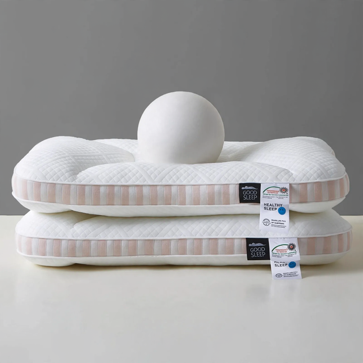 Ergonomic memory pillow, rectangular