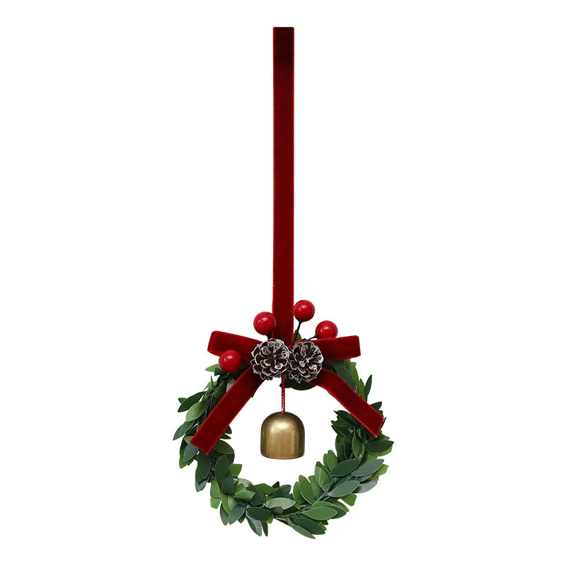 Christmas wreath pendant with bells