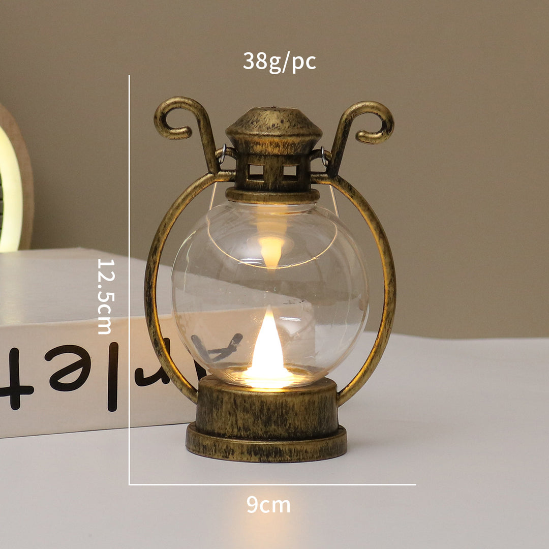 LED candle holder in retro style, decorative table lamp