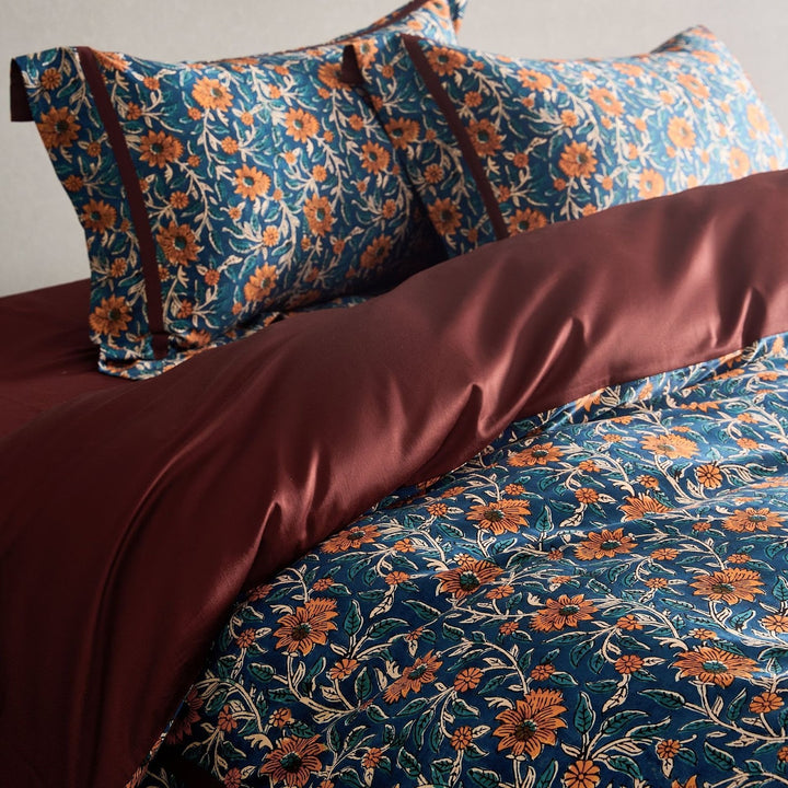 Cotton bedding set, 4-piece, 140 thread count