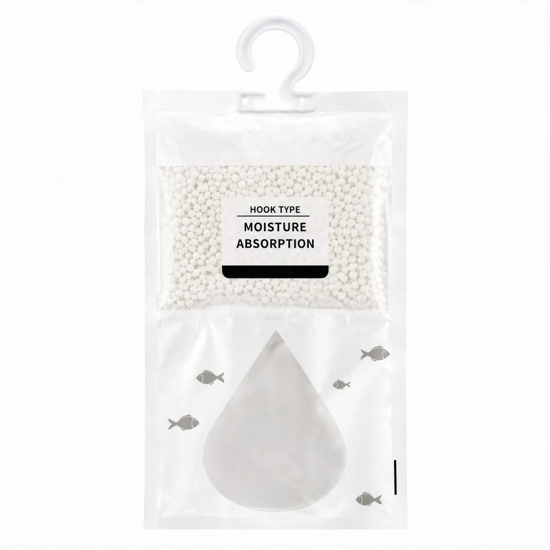 Hanging dehumidifier for wardrobes