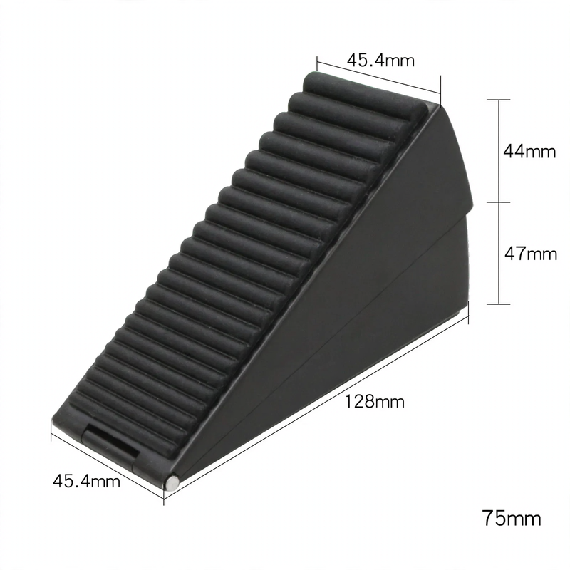 Doorstop with spring made of stainless steel