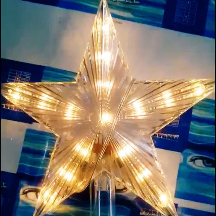 LED Christmas Tree Top Star, 20 cm, illuminated