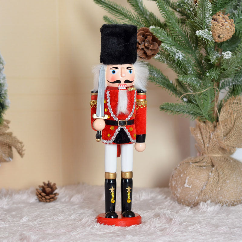 Nutcracker soldier made of wood, 30 cm