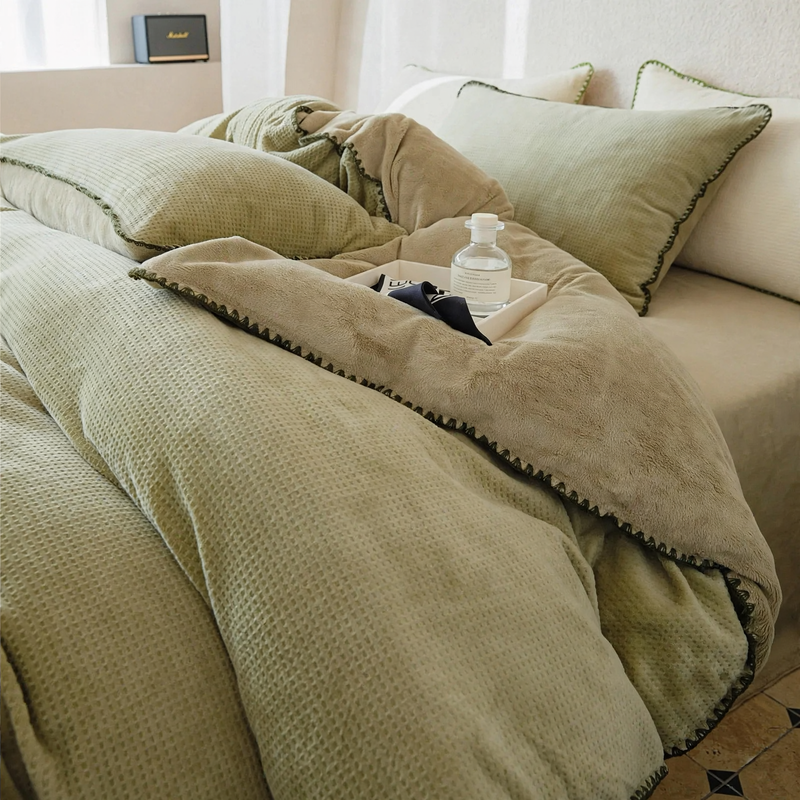 Milk fiber bedding set, 4-piece, winter