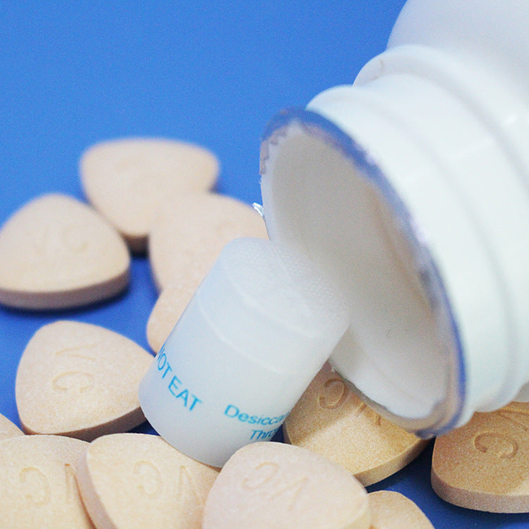 Cylindrical silicone desiccant, 1g