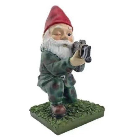 Decorative gnome figure with equipment, various designs