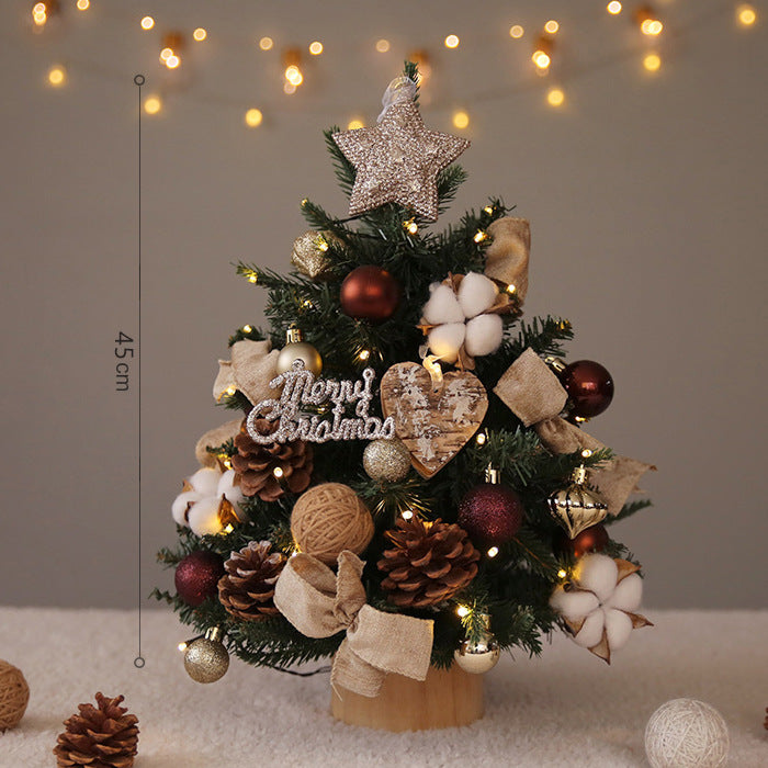 Artificial Christmas tree with lighting, PE, 40-90 cm