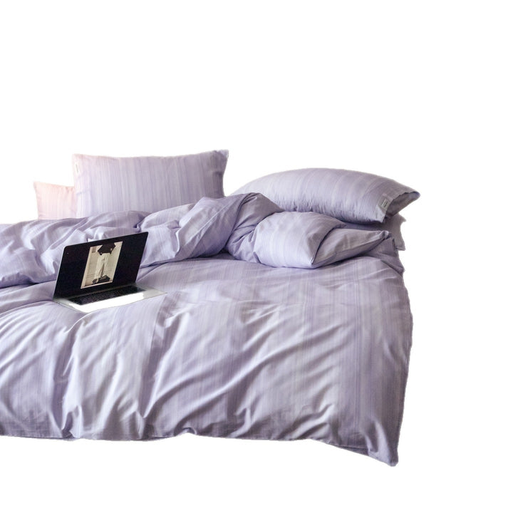 Cotton satin bedding set, 100 thread count, digital print
