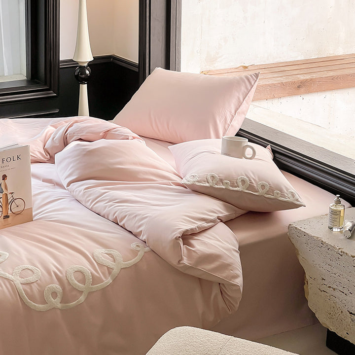 Nordic Bedding Set, Long Staple Cotton, Embroidered