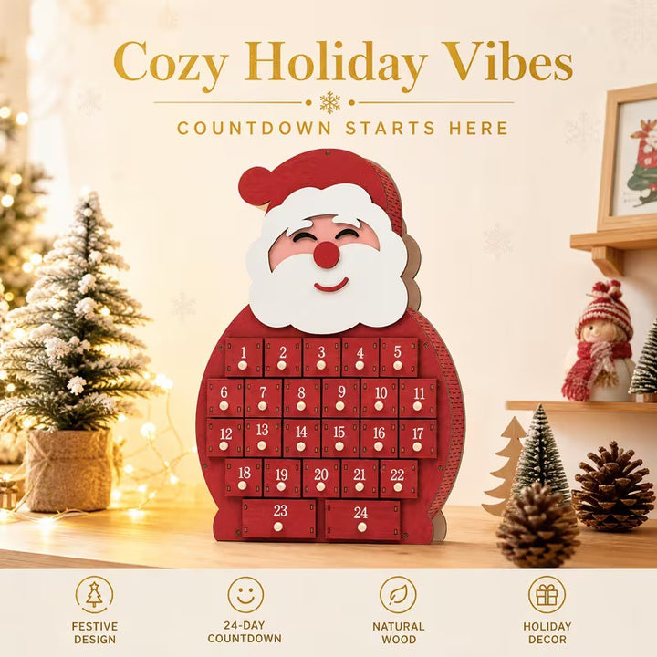 Wood Christmas Countdown Calendar, various designs