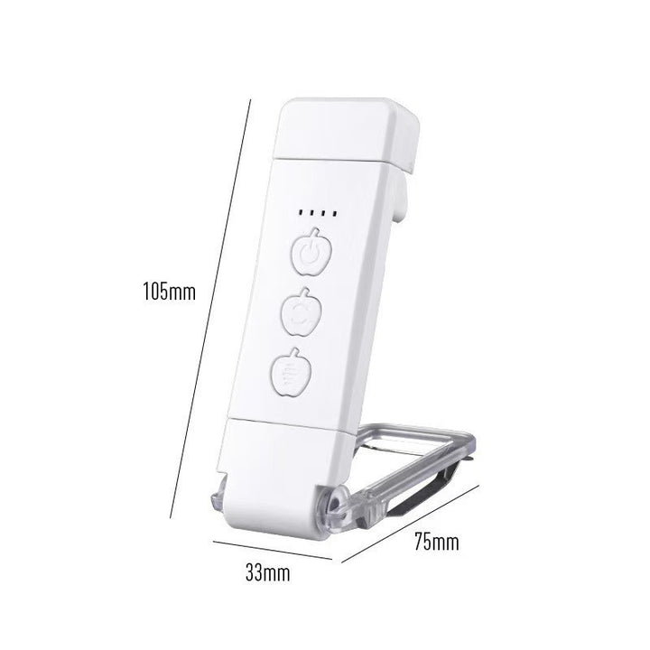 Portable, foldable LED clip lamp