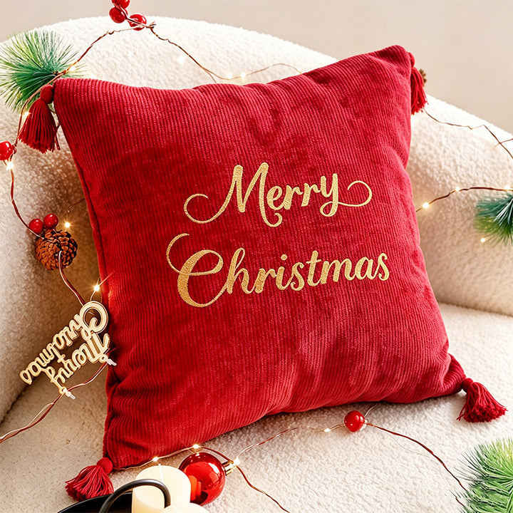 Christmas decorative pillow, Polyester