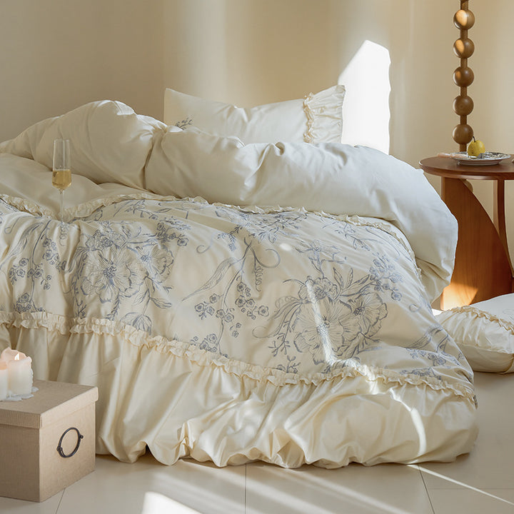 Bedding set made of long-staple camel hair, 100 cotton