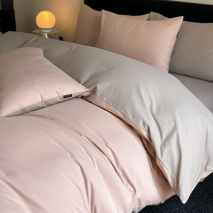 Long staple cotton bedding set, 4-piece, velvet