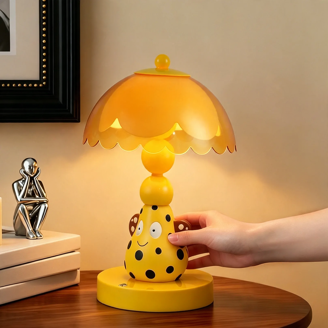 Pear Table Lamp with Spot Design