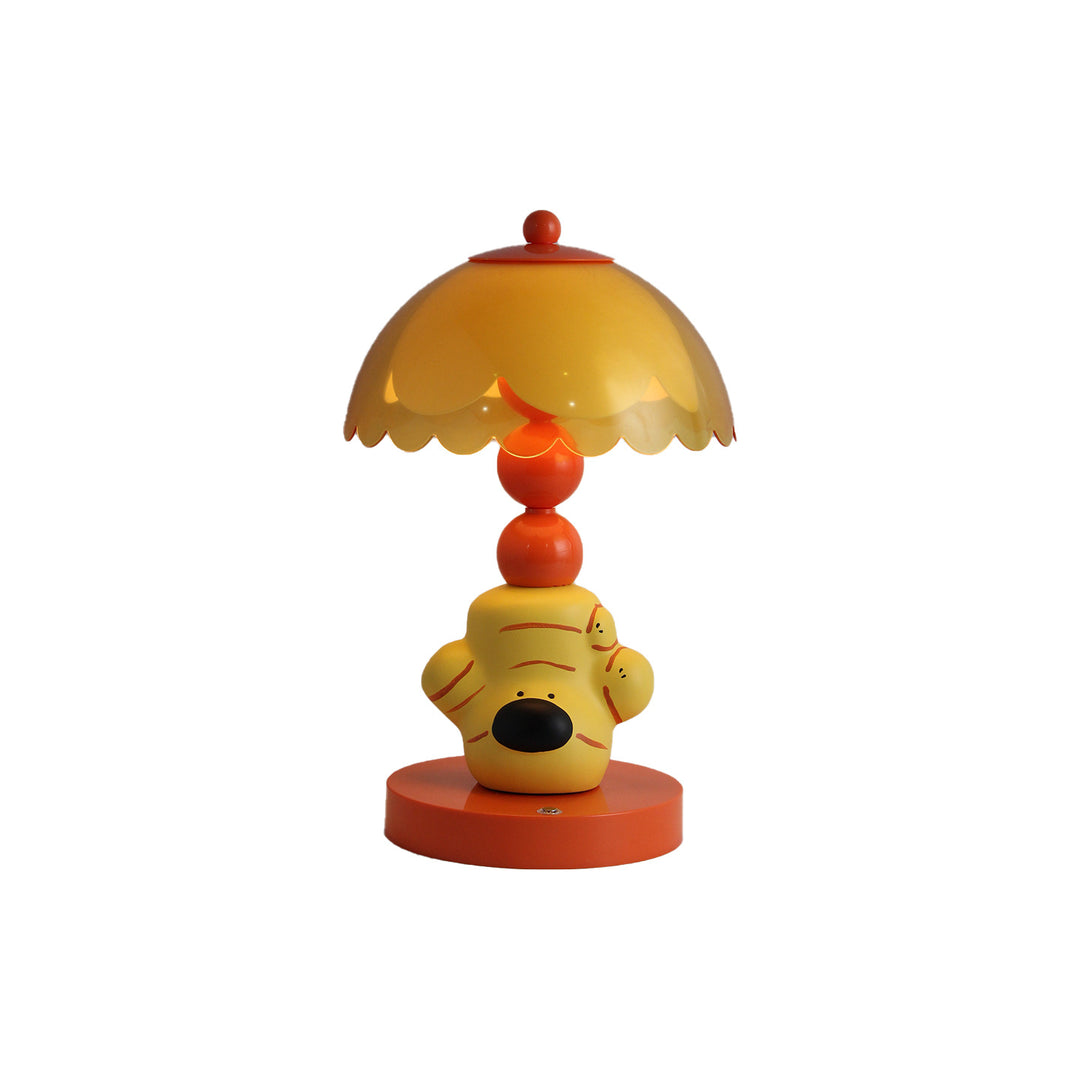Ginger-Dog Table Lamp, ABS, yellow, color change