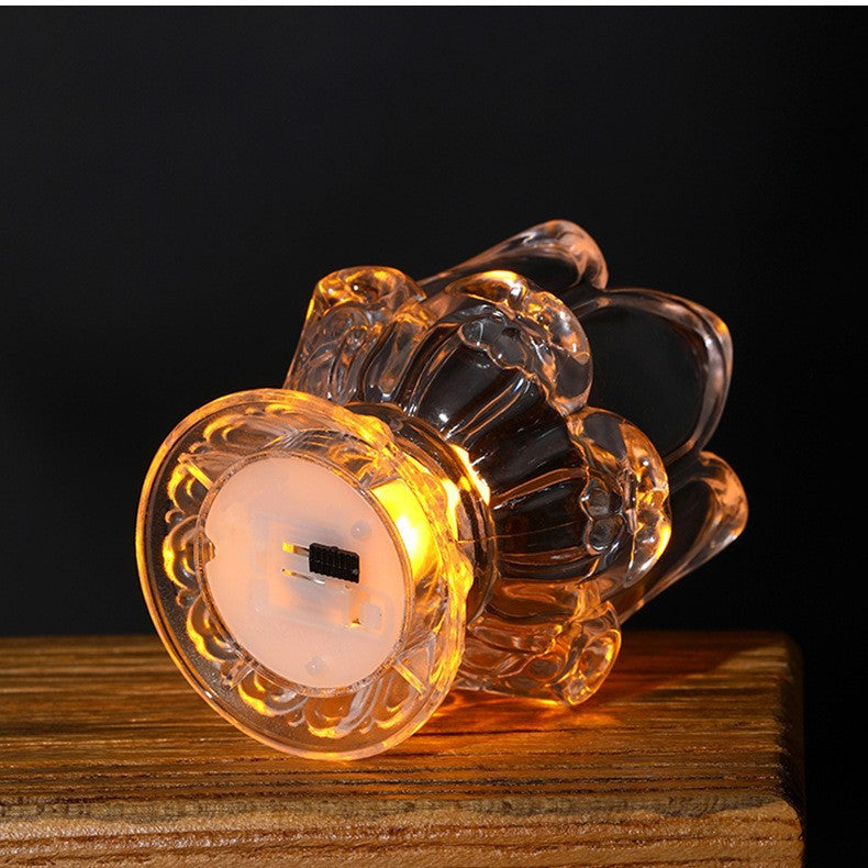 LED lotus candle light for atmospheric decoration