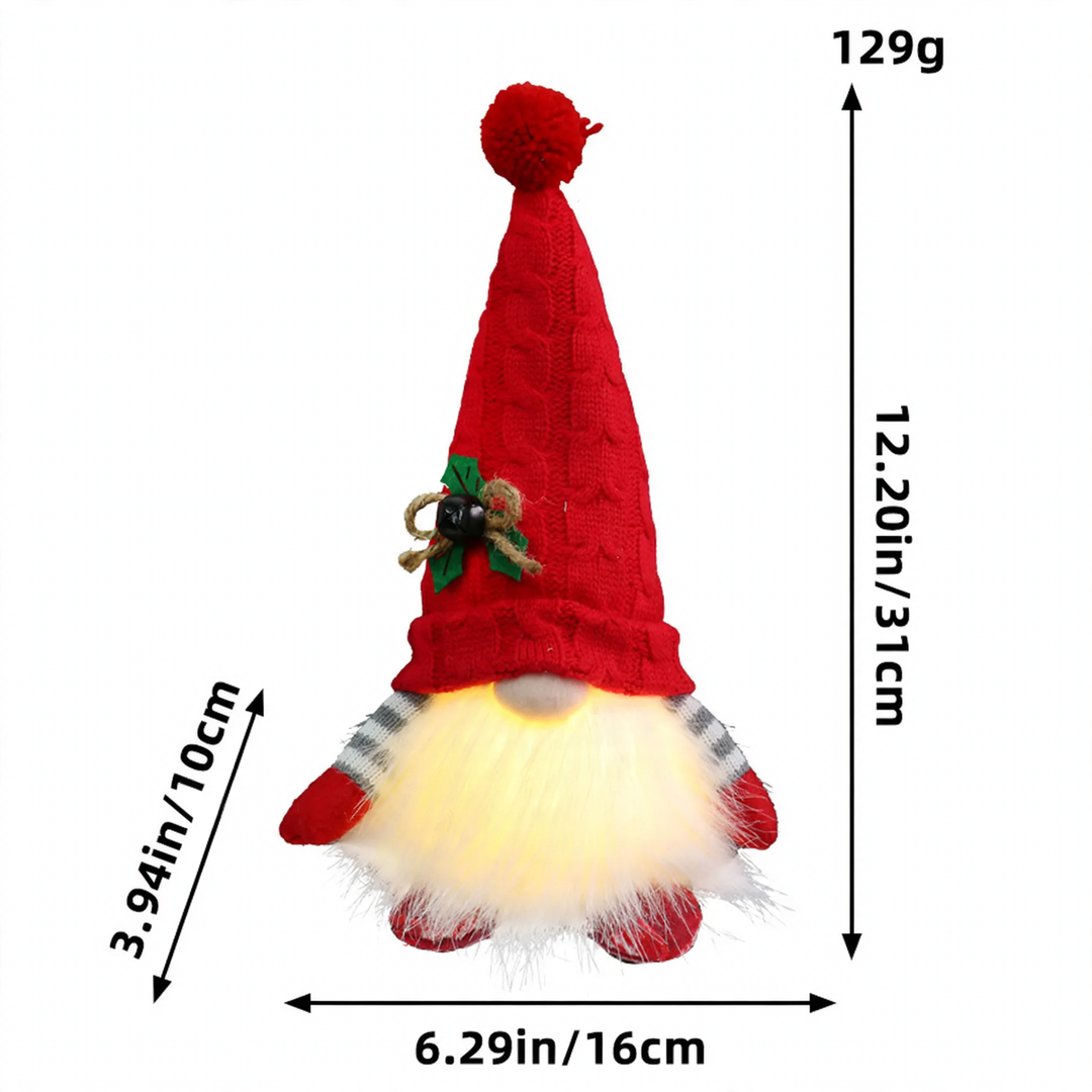 Bright Christmas Elf Figure with Sequins