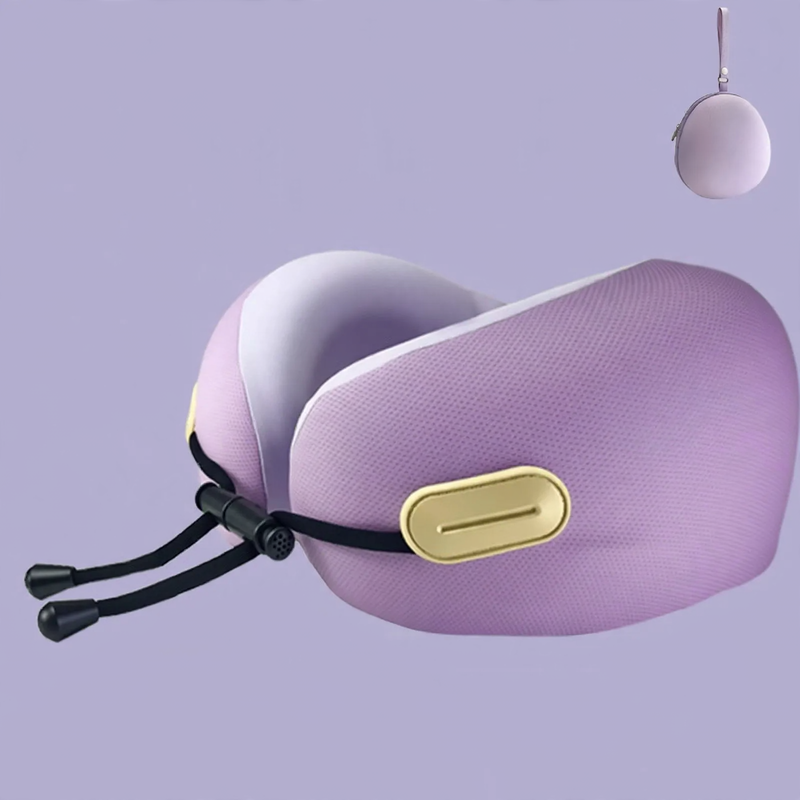 U-shaped neck pillow with memory foam
