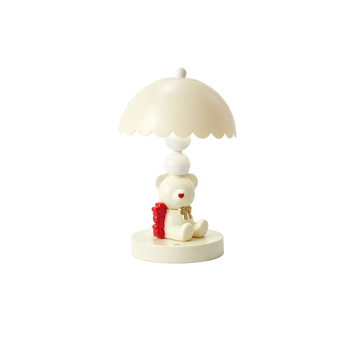Bow Teddy Bear Table Lamp for Kids Room
