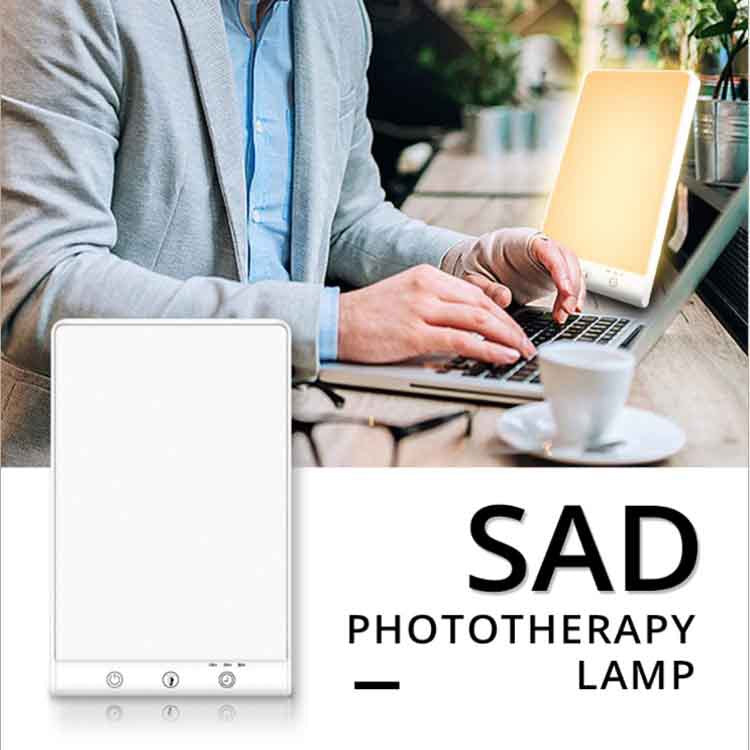 LED light therapy lamp with timer and dimming function