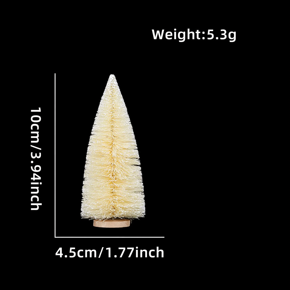 Mini Christmas tree made of sisal, various sizes