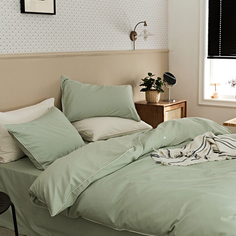 Bedding set, 100s long-staple cotton, brushed, embroidered