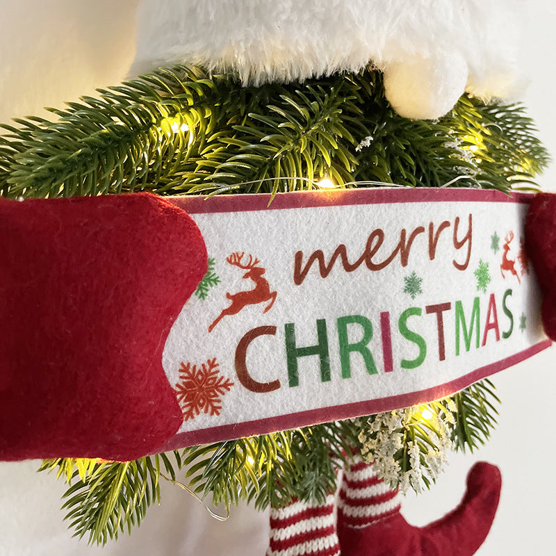Christmas wreath with Santa Claus motif