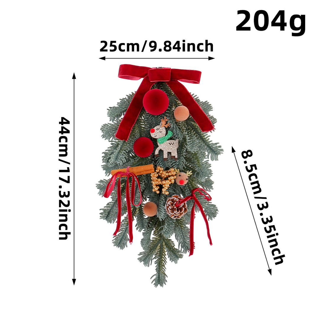 Decorative Christmas wreaths and garlands for festive occasions