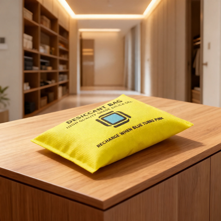 Silica gel desiccant for moisture control