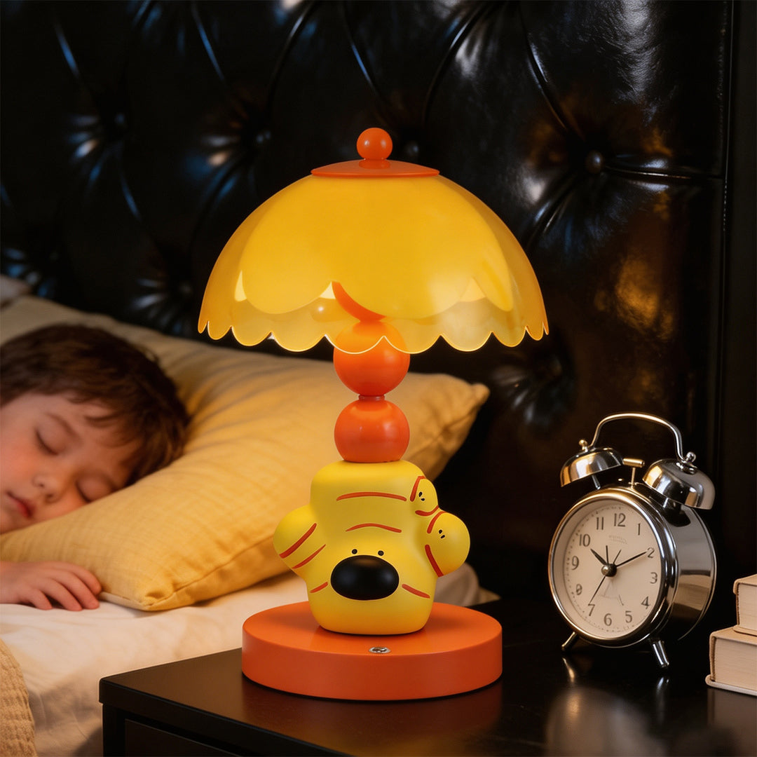 Ginger-Dog Table Lamp, ABS, yellow, color change