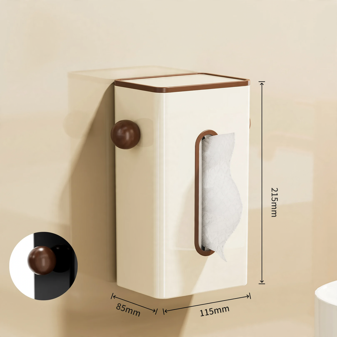 Wall-mounted tissue box, plastic