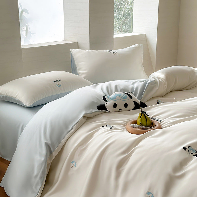 Bedding set, 4-piece, Lyocell, cartoon motif