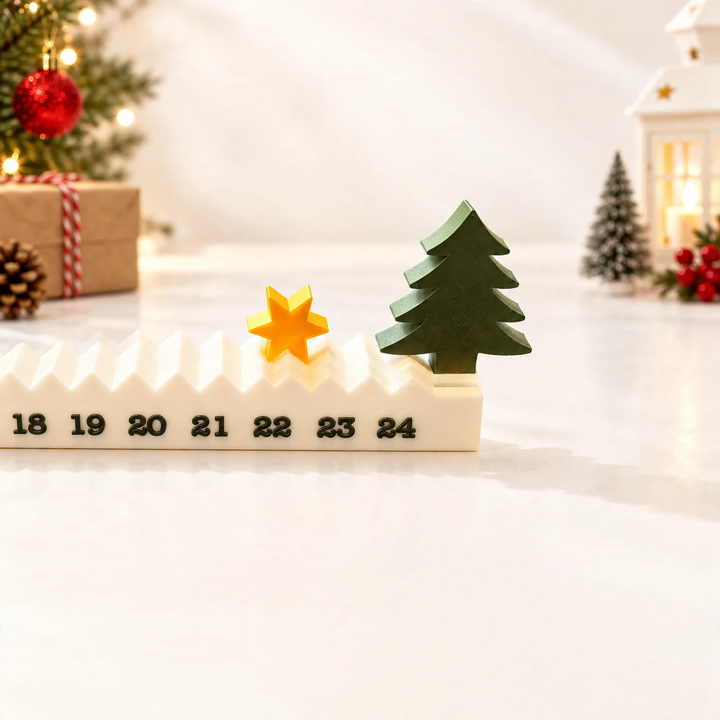 3D-printed Christmas tree Advent calendar