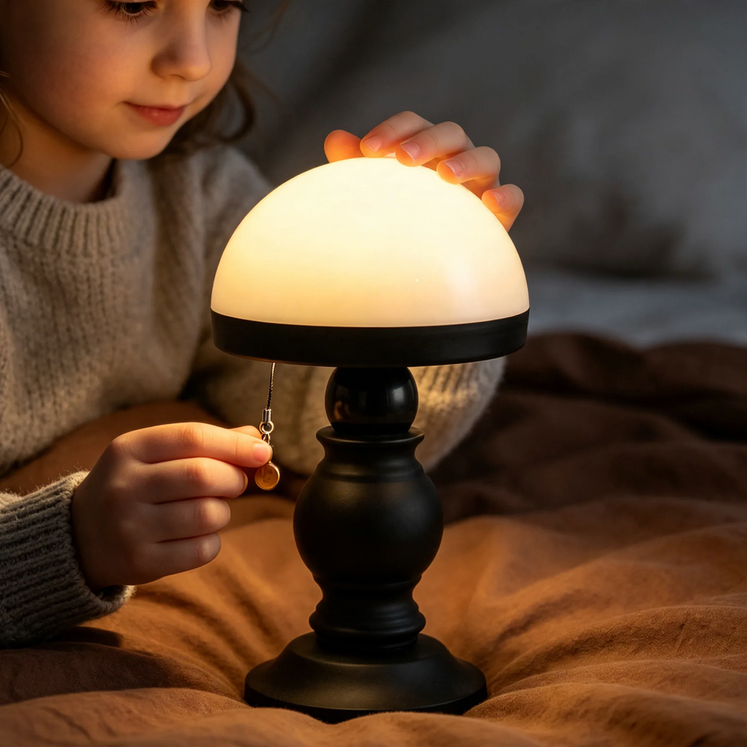 French mushroom table lamp with pull switch