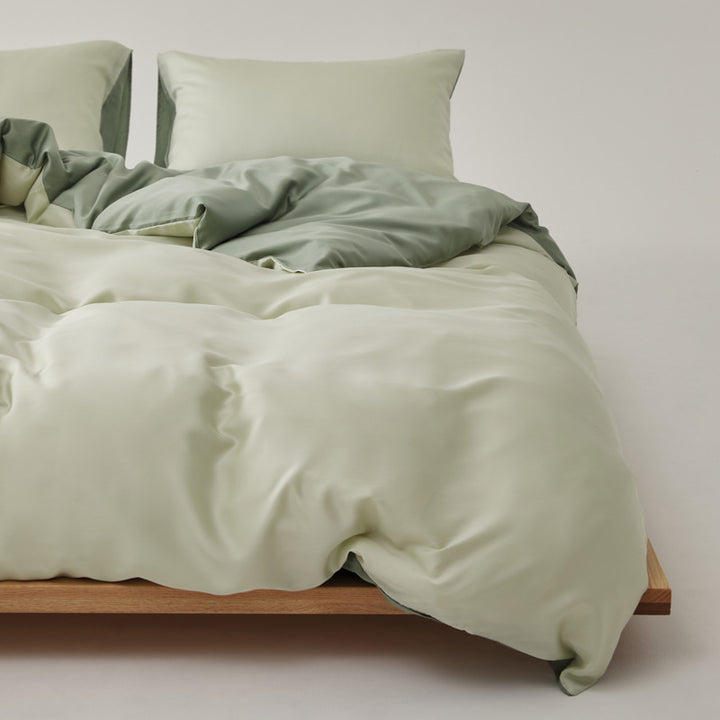 Bedding set, 4-piece, Lyocell, Solid color