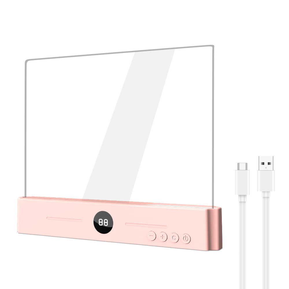 LED reading lamp for flat surfaces