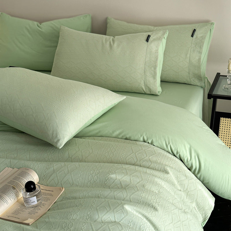 Duvet cover set made of three-layer cotton gauze