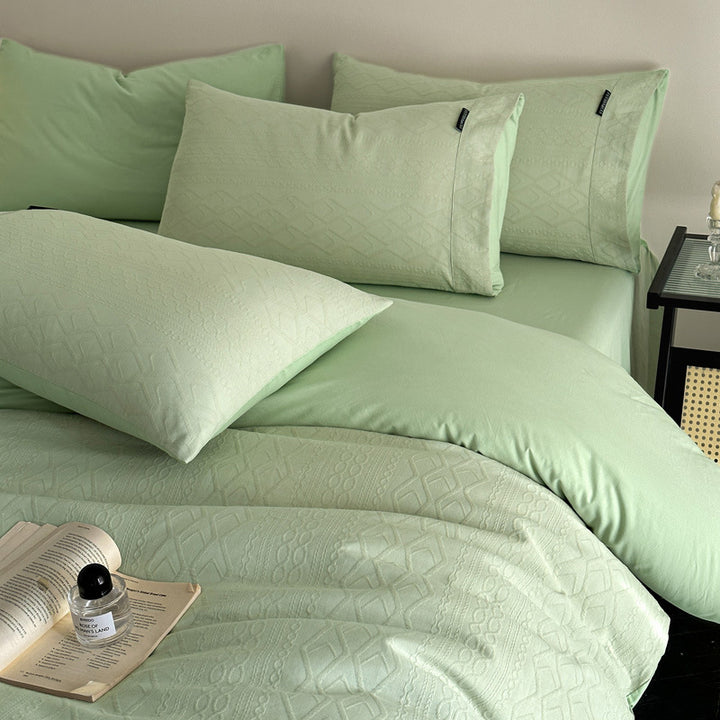 Duvet cover set made of three-layer cotton gauze