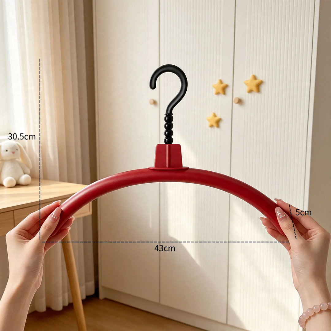 Plastic clothes hanger with cartoon design